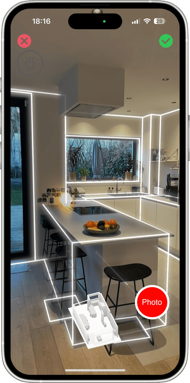 Scanner une pièce avec l'iPhone et MakePlan